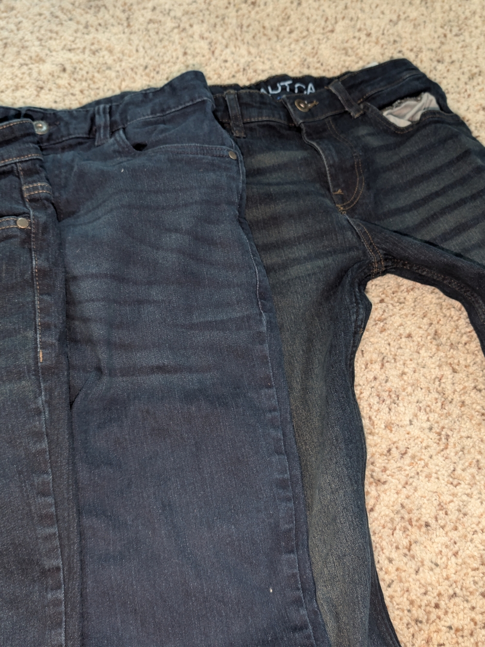HNautica Boys Slim Dark Blue Jeans. Size 14. Lot Of 4
